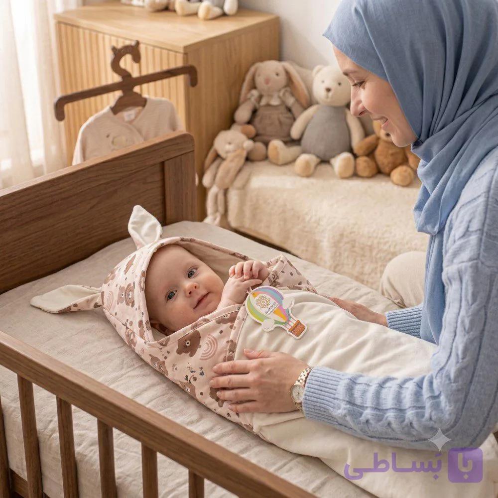 پتو تابستانه نوزادی کوکوجم مدل خرگوش — تصویر 1