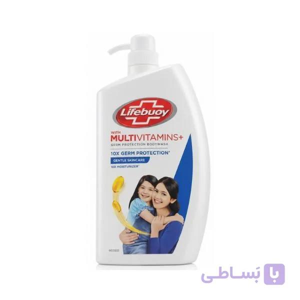 شامپو بدن لایف‌بوی مدل Multivitamins+ Gentle Skincare حجم 1 لیتر