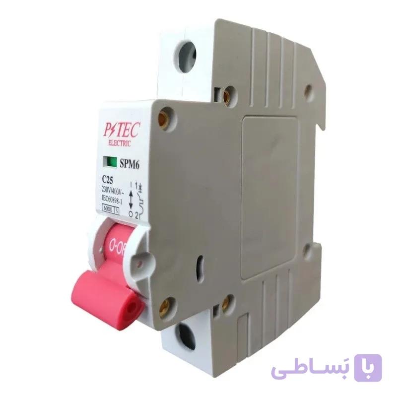 فیوز مینیاتوری پیتک تک پل C 25A