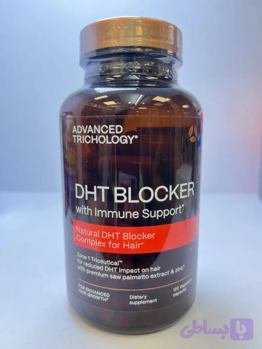 کپسول DHT Blocker With Immune Support مهار ریزش مو هورمونی و ارثی و تقویت ایمنی ۱۲۰ عددی کپسول — تصویر 1
