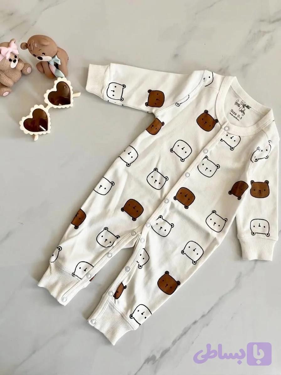 سرهمی نوزادی نخ پنبه طرح تدی برند penty baby
