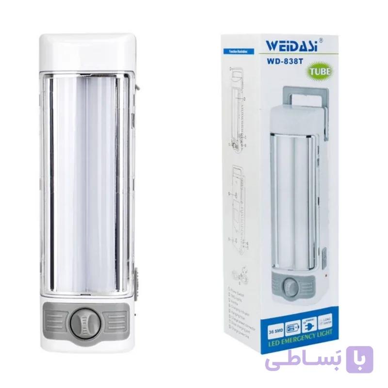 چراغ اضطراری شارژی ویداسی مدل WD-838 — تصویر 1