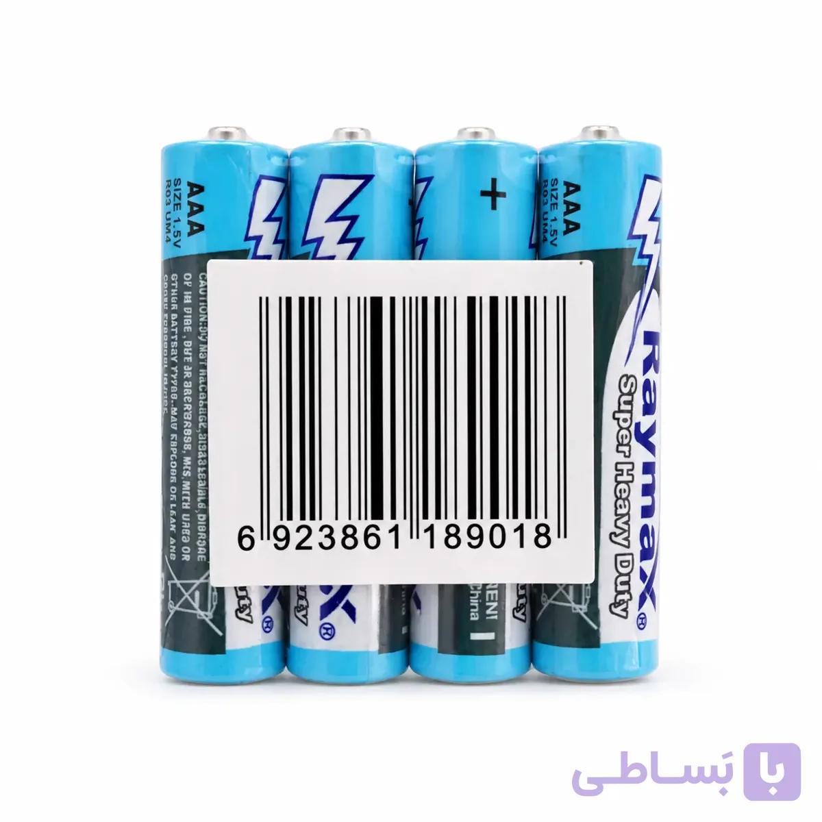 باتری نیم قلم RAYMAX شیرینگ 4 عددی