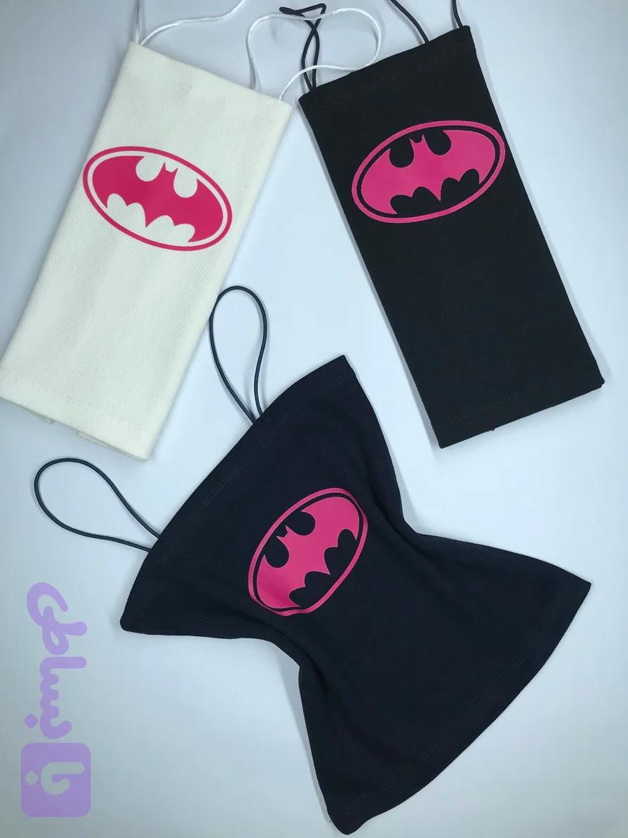 کراپ تاپ بند ماکارون طرح "batman" نخ پنبه