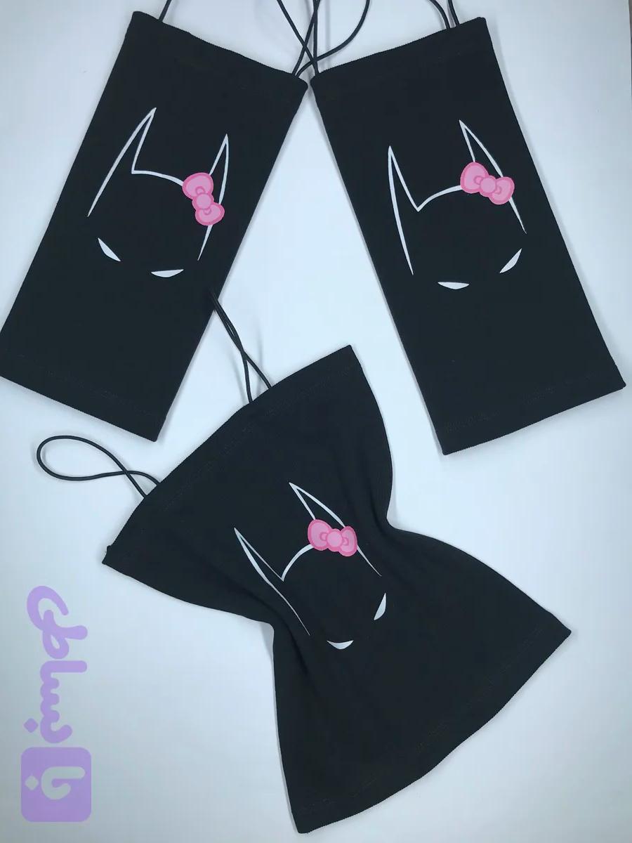 کراپ تاپ بند ماکارون طرح "batwoman" نخ پنبه