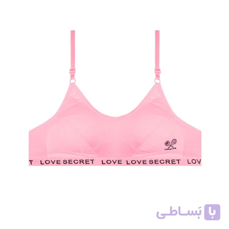 سوتین ورزشی دخترانه نخی دولایه کش LOVE SECRET — تصویر 1