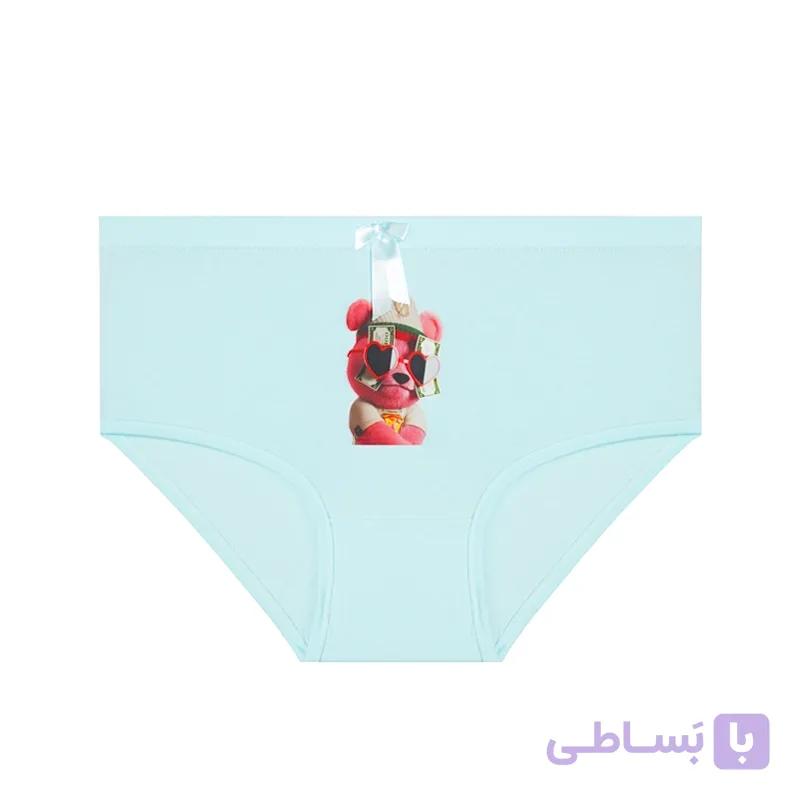 شورت اسلیپ زنانه نخی طرح خرس پول دوست برند میس miss — تصویر 1