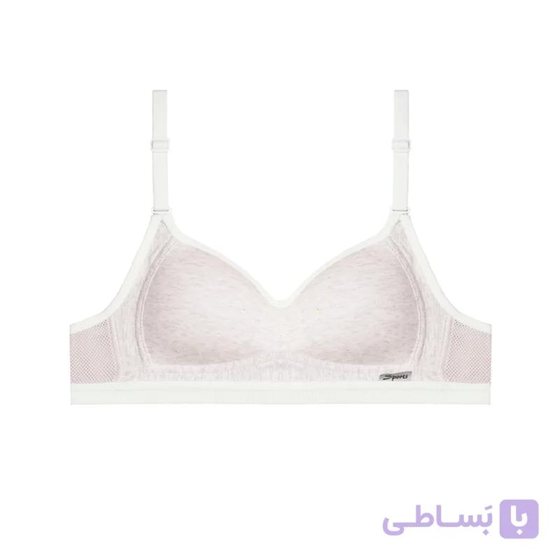 سوتین ورزشی دخترانه لایه دار پرسی دستک سوزنی کاپ A — تصویر 1