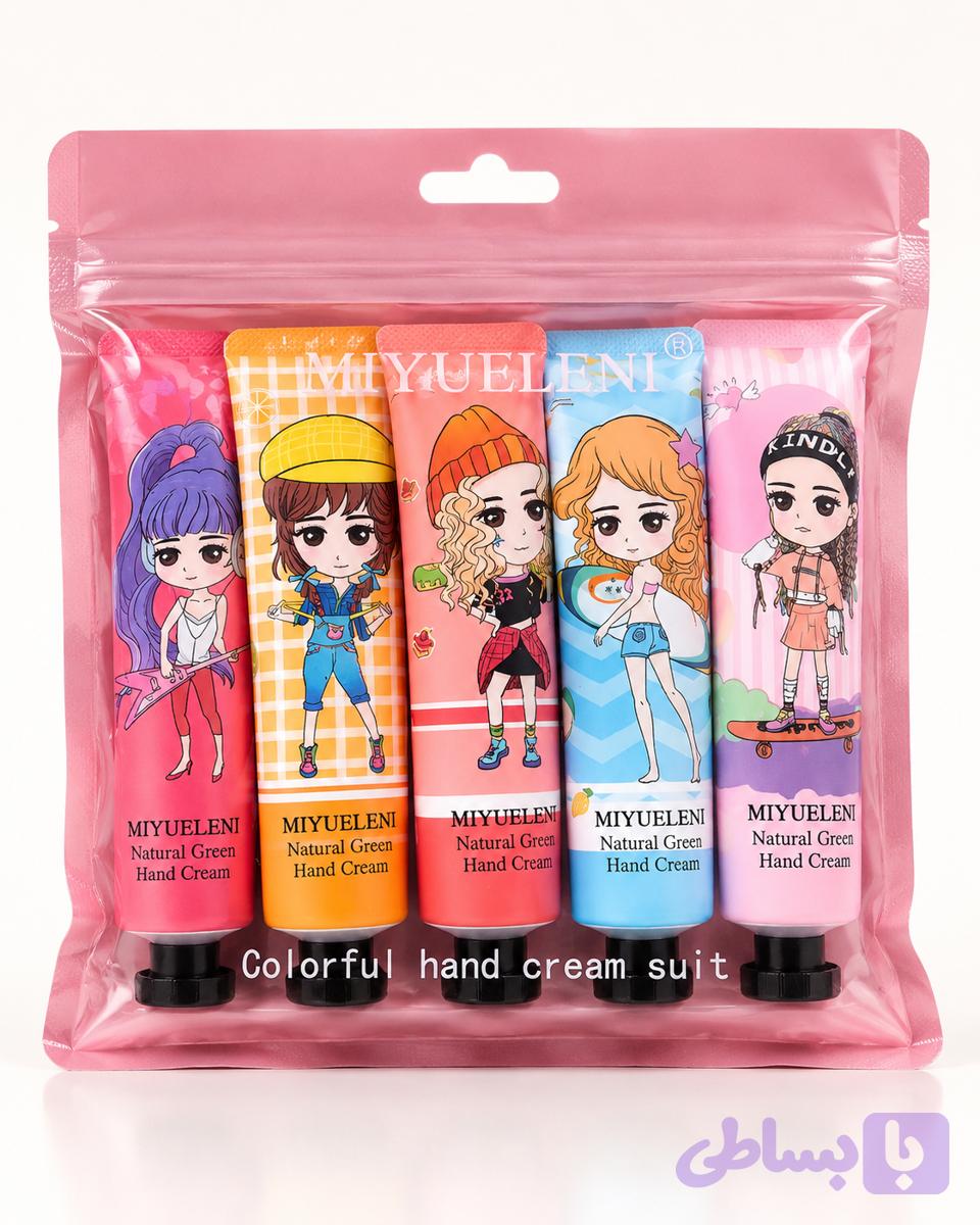 پک ۵ عددی کرم دست فانتزی MIYUELENI مدل Colorful Hand Cream