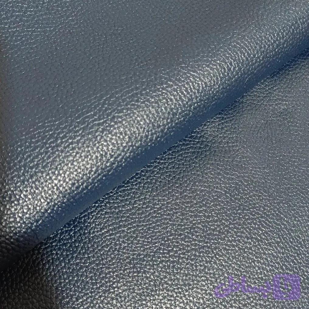 چرم گاوی رنگ سورمه ای چاپ فلوتر