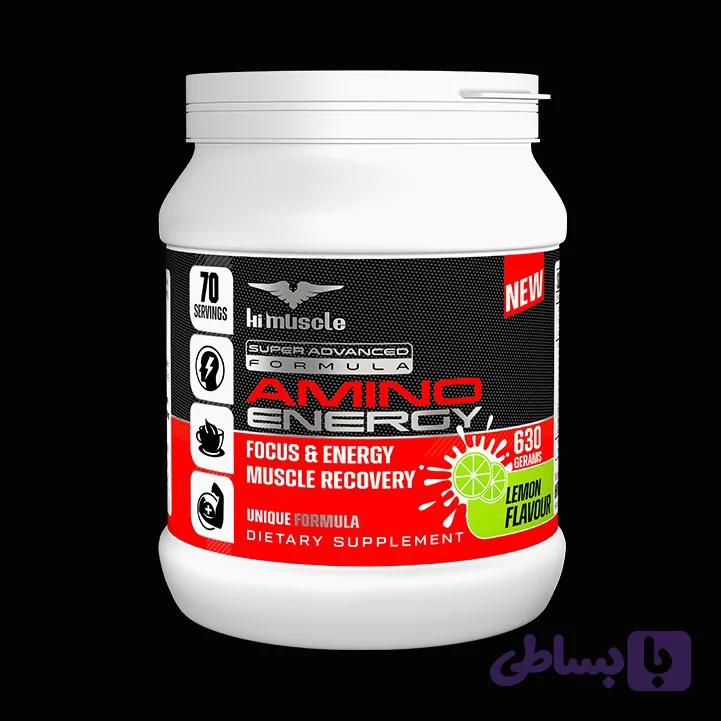 آمینو پودری 600گرمی لیمو های ماسل HIMUSCLE Amino Powder 600g (Lemon Flavor)