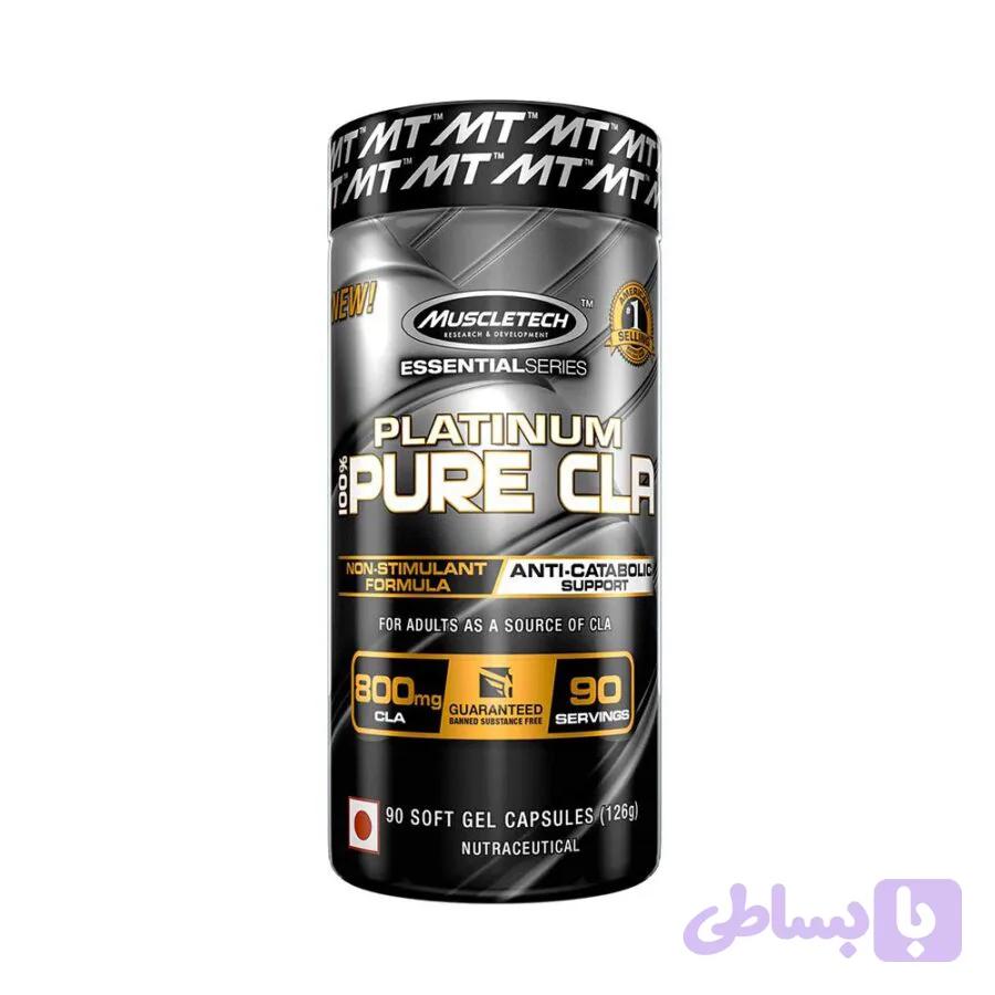 پلاتینیوم پیور سی ال ای ماسل تک Muscletech Essential Series Platinum Pure CLA ‏- 90 عددی