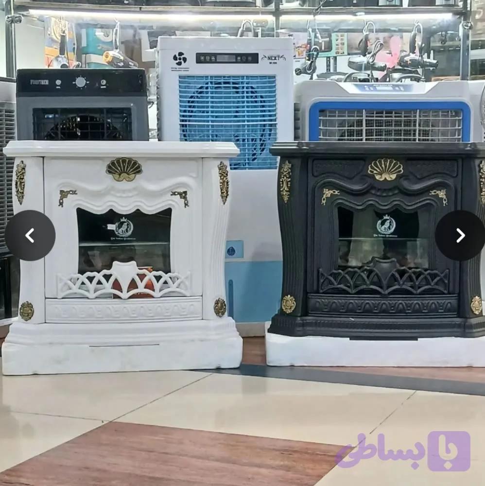 بخاری گازی شومینه استیل خزر 36 هزار