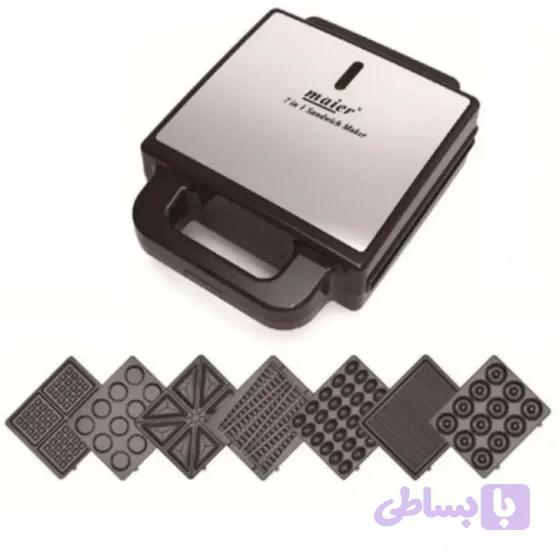 ساندویچ ساز مایر مدل MR3017 ظرفیت ۴ خانه استیل ضد زنگ چند کاره