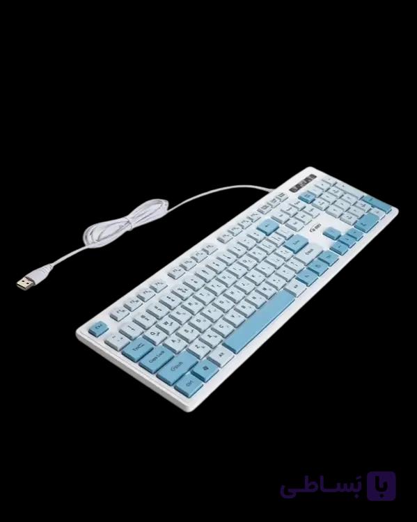 کیبورد سیم دار دی نت مدل DT-993 — تصویر 1