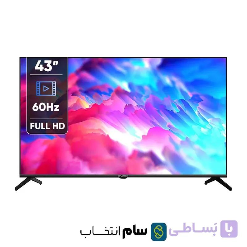 تلویزیون 43 اینچ ایکس ویژن مدل 43XH600 — تصویر 1