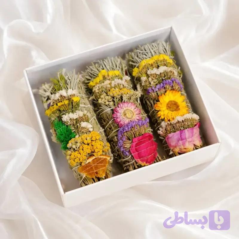 پک ۳ عددی اسماج ۱۵ سانتی ترکیب ۳ رایحه عشق و برکت و چندگیاه — تصویر 1