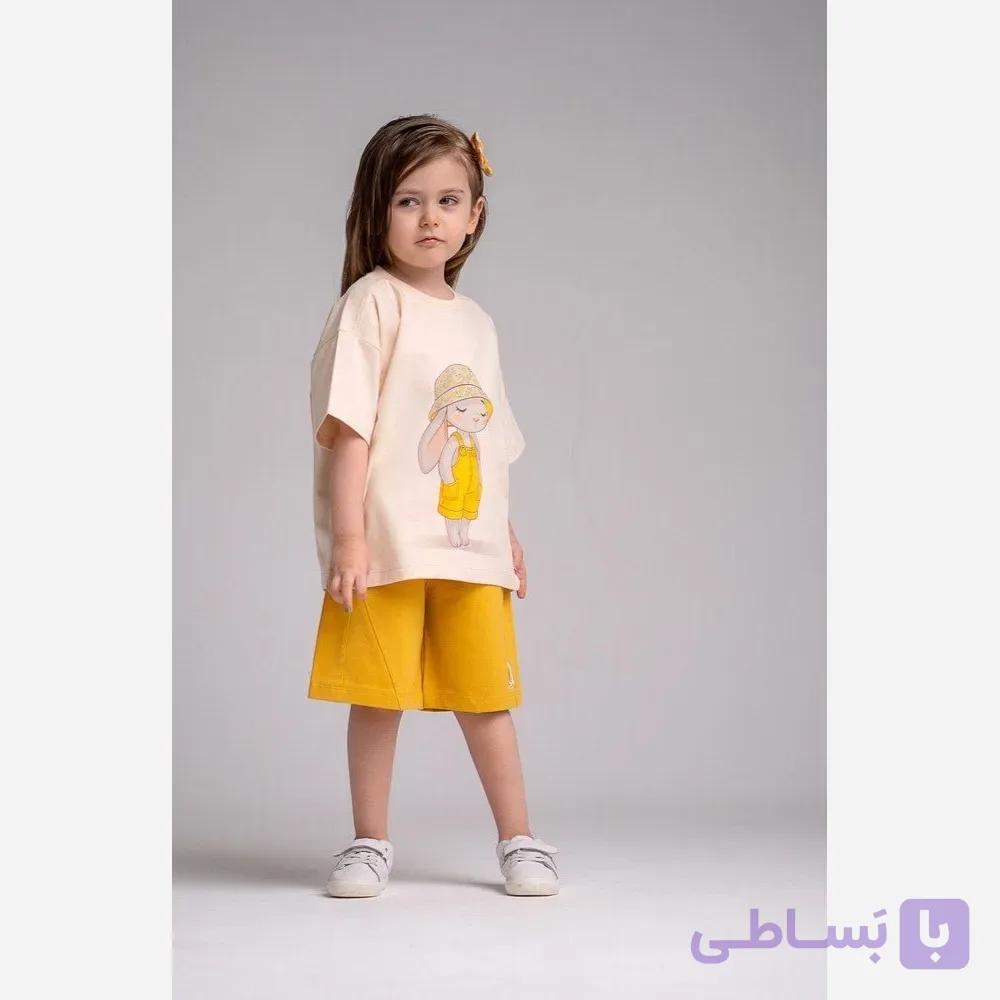 ست تیشرت شلوارک خرگوش دخترانه مدل بانی سایز 35 تا 50