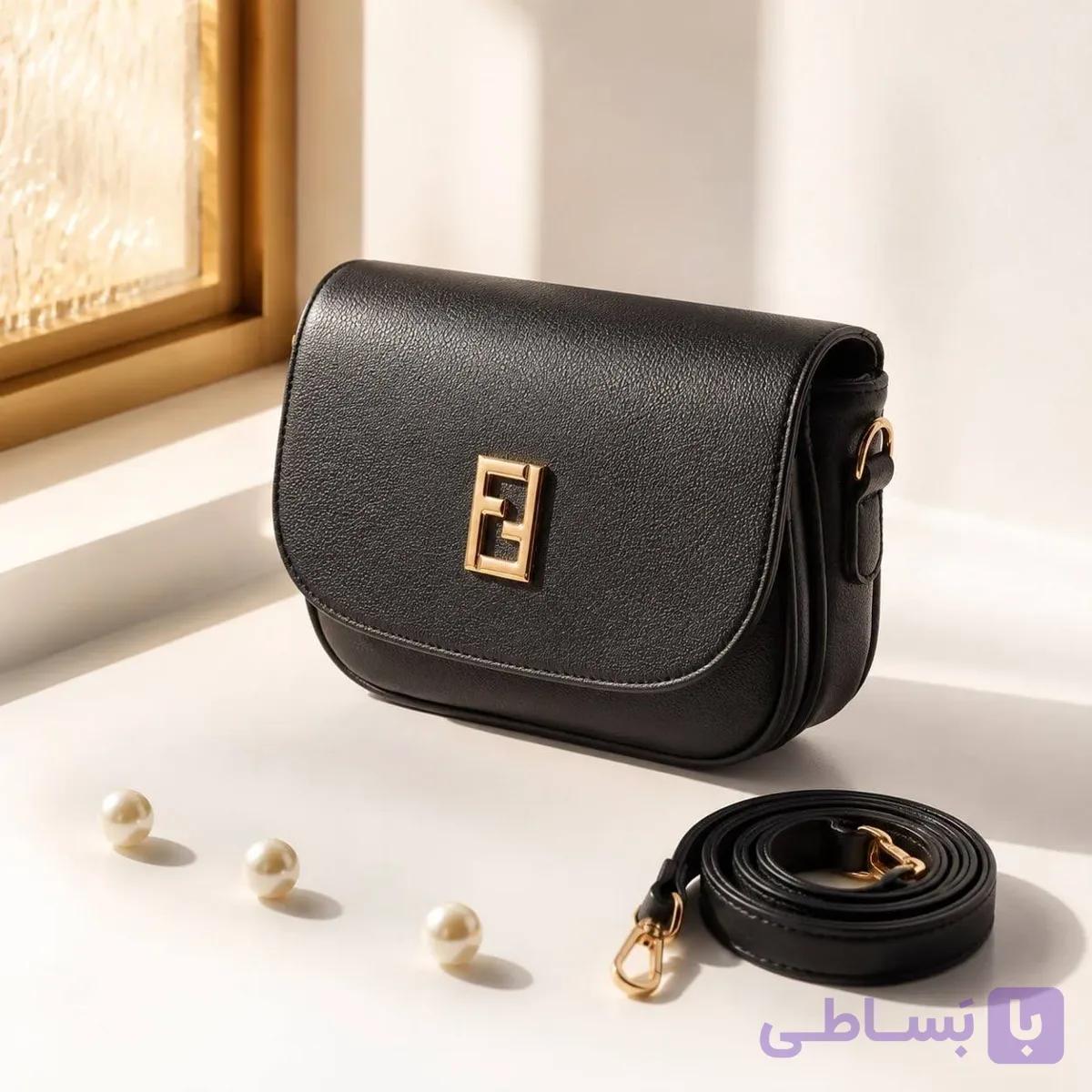کیف پاسپورتی چرم مصنوعی روزمره با بند بلند و سه جیب داخلی