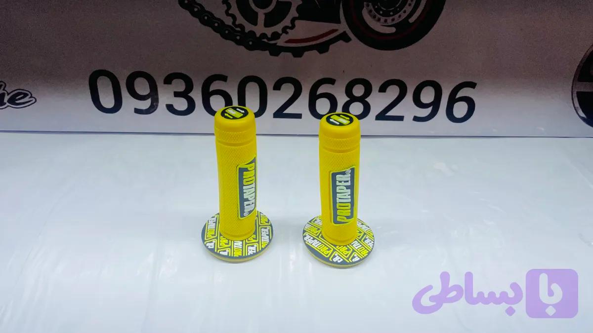 لاستیک سر دسته تریل رنگی زرد