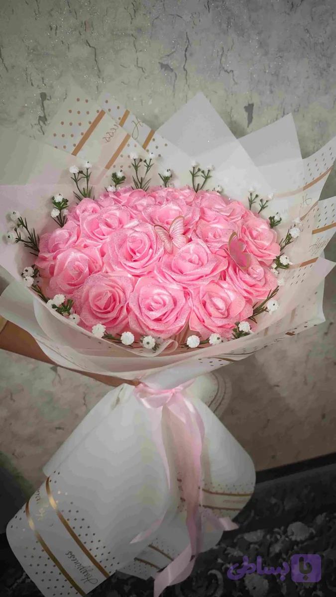 دسته گل روبانی ۲۰ شاخه(مصنوعی)