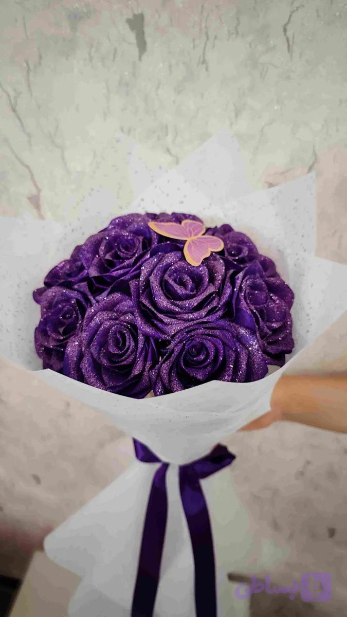 دسته گل 10شاخه قسطی مصنوعی — تصویر 1