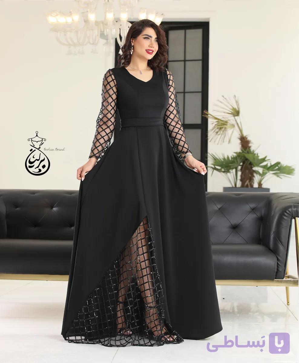 پیراهن ماکسی مجلسی مدل ماهلین