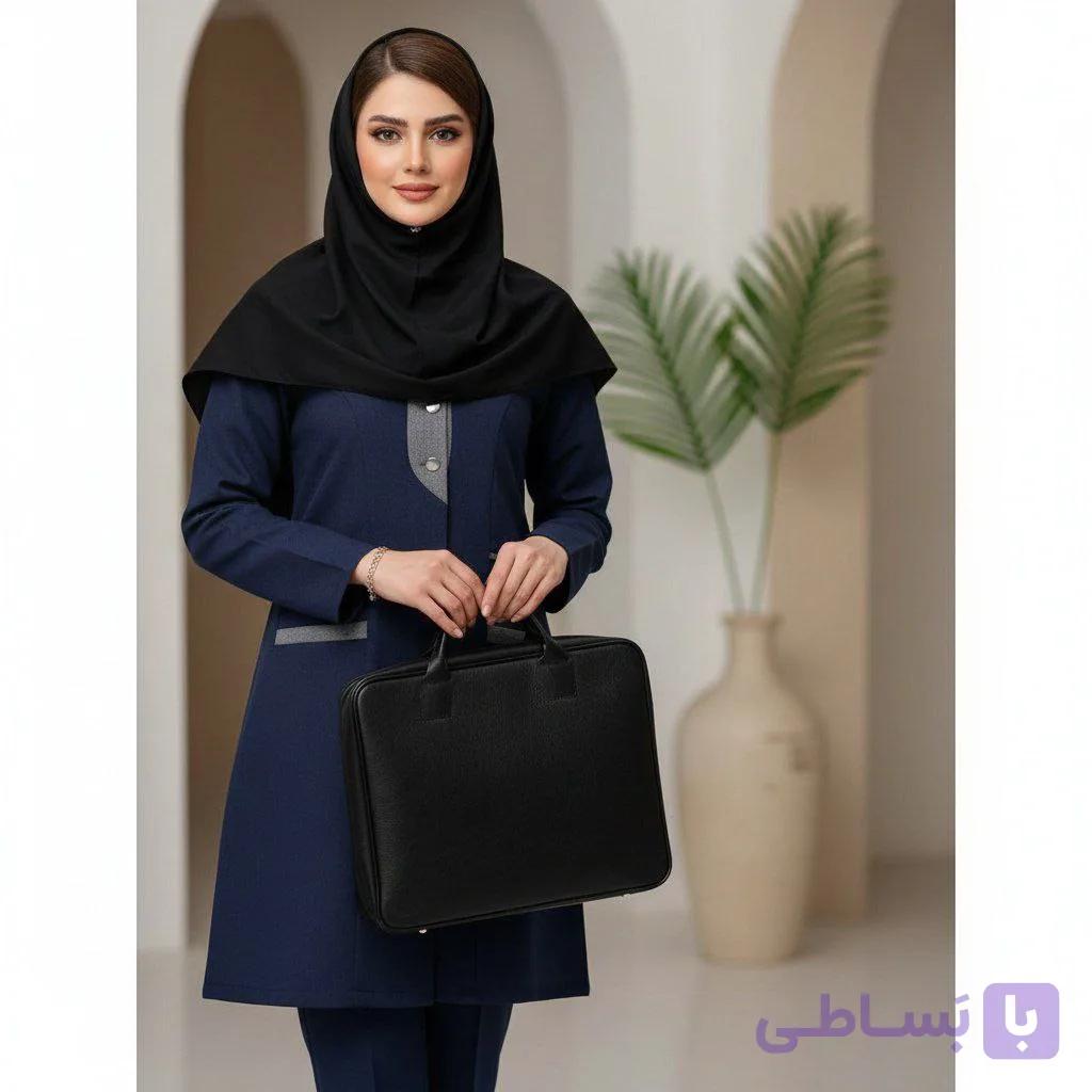 ست مانتو شلوار اداری مدل ترکیبی