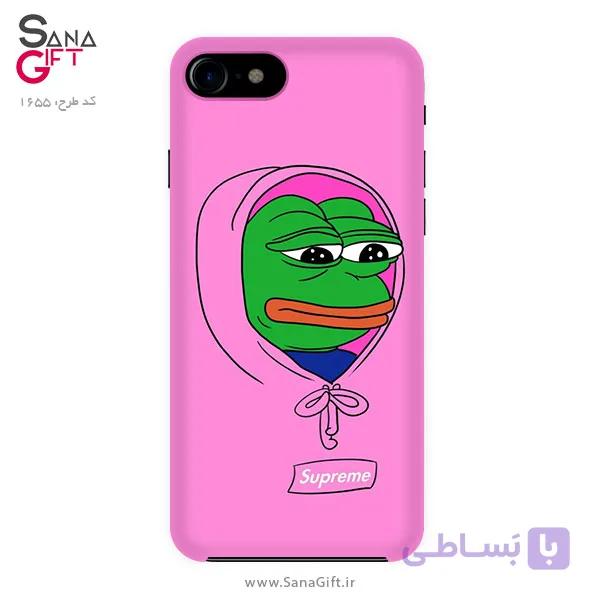 قاب موبایل طرح پپه قورباغه صورتی