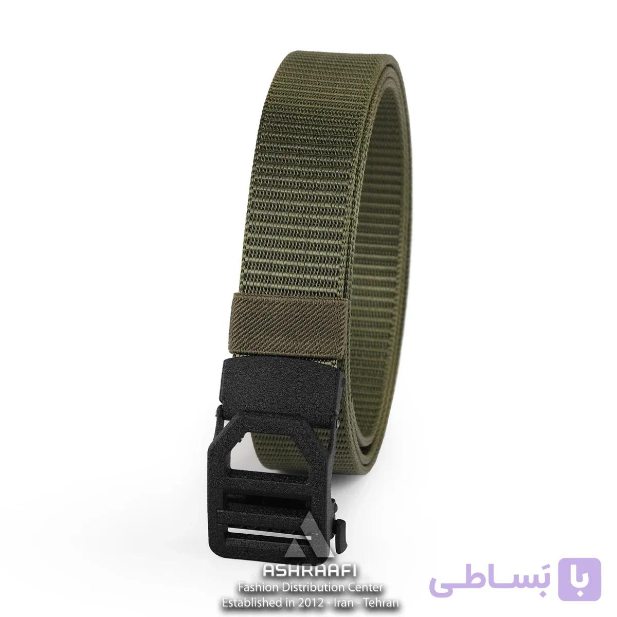 کمربند برزنتی مردانه Rail Belt BL127 | گالری اشرافی — تصویر 1