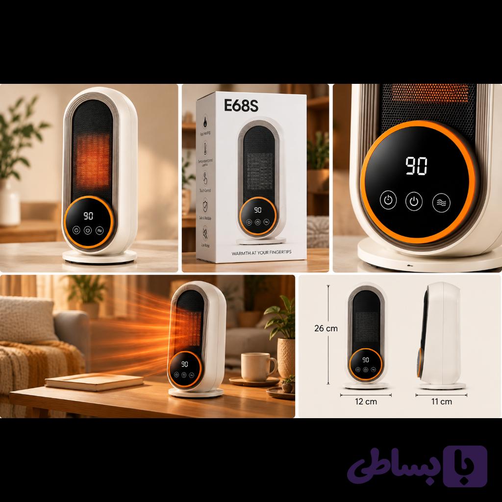 هیتر فن دار سرامیکی مدل E68S — تصویر 1