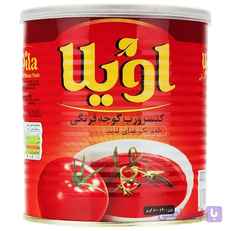 کنسرو گوجه فرنگی اویلا 800 گرم
