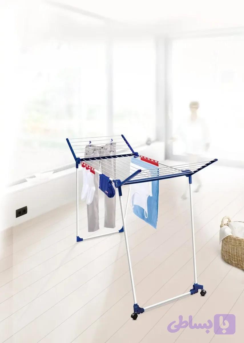 بندرخت ایستاده چرخ‌دار لایف‌هایت مدل Pegasus 180 Solid Plus Mobile کد 81515 | Leifheit — تصویر 1