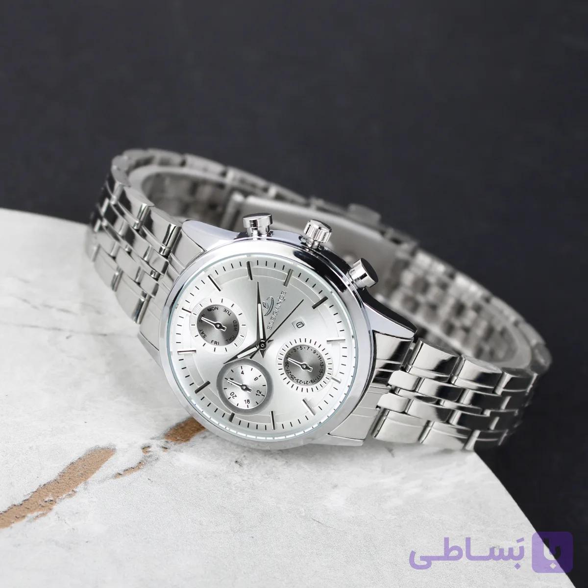 ساعت ست الگانس طرح کورنو بند استیل ضد آب