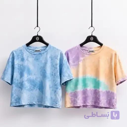 کراپ نخی جیم‌شارک طرح Tie Dye – شیک، خنک و فوق‌العاده راحت