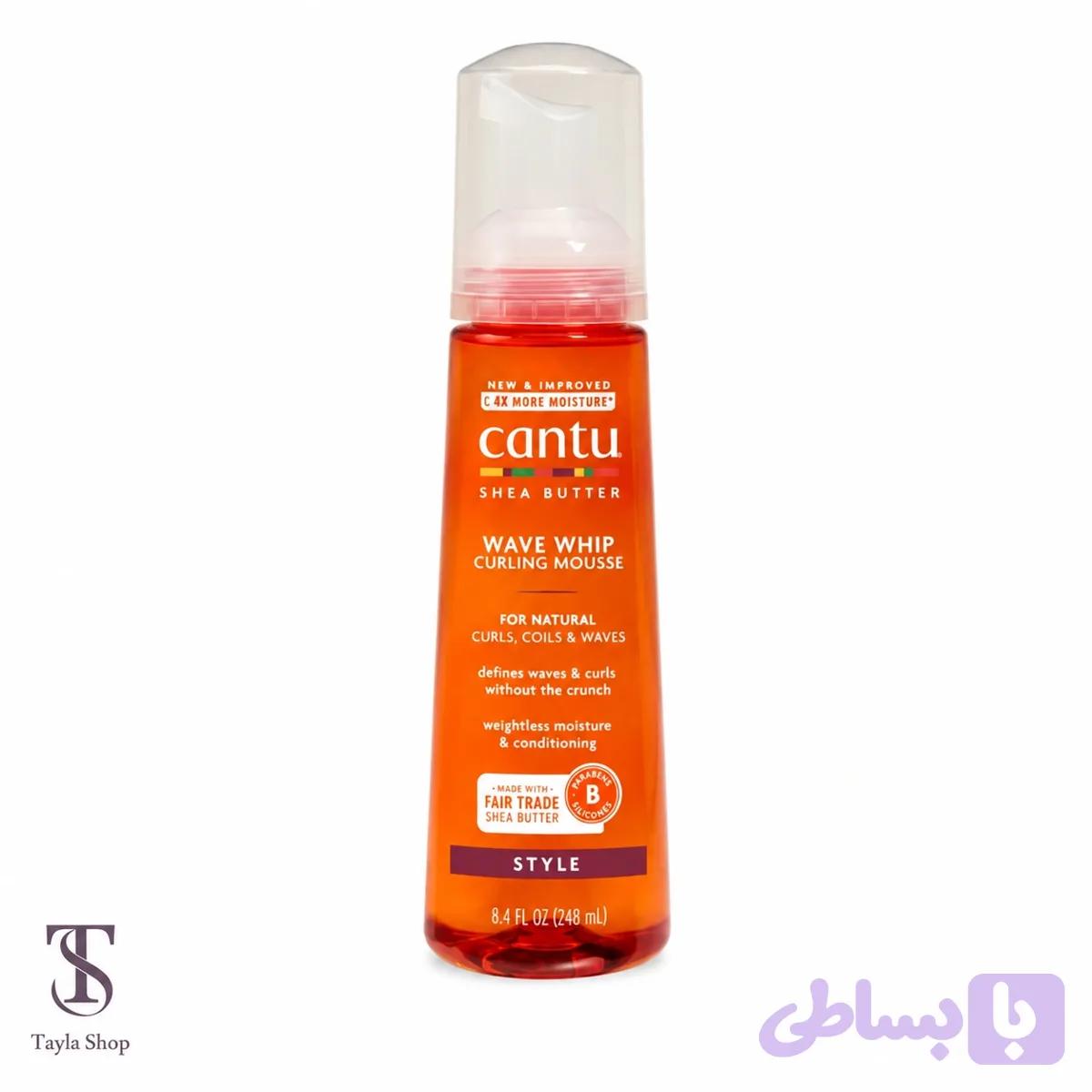 موس مو فر کننده کنتو شی باتر Cantu Wave Whip Curling Mousse — تصویر 1