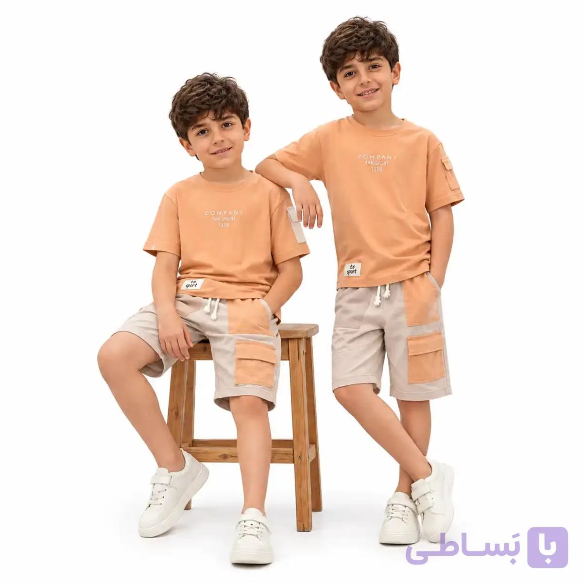 تیشرت شلوارک لش پسرانه ( سایز 45 تا 60 )takset — تصویر 1