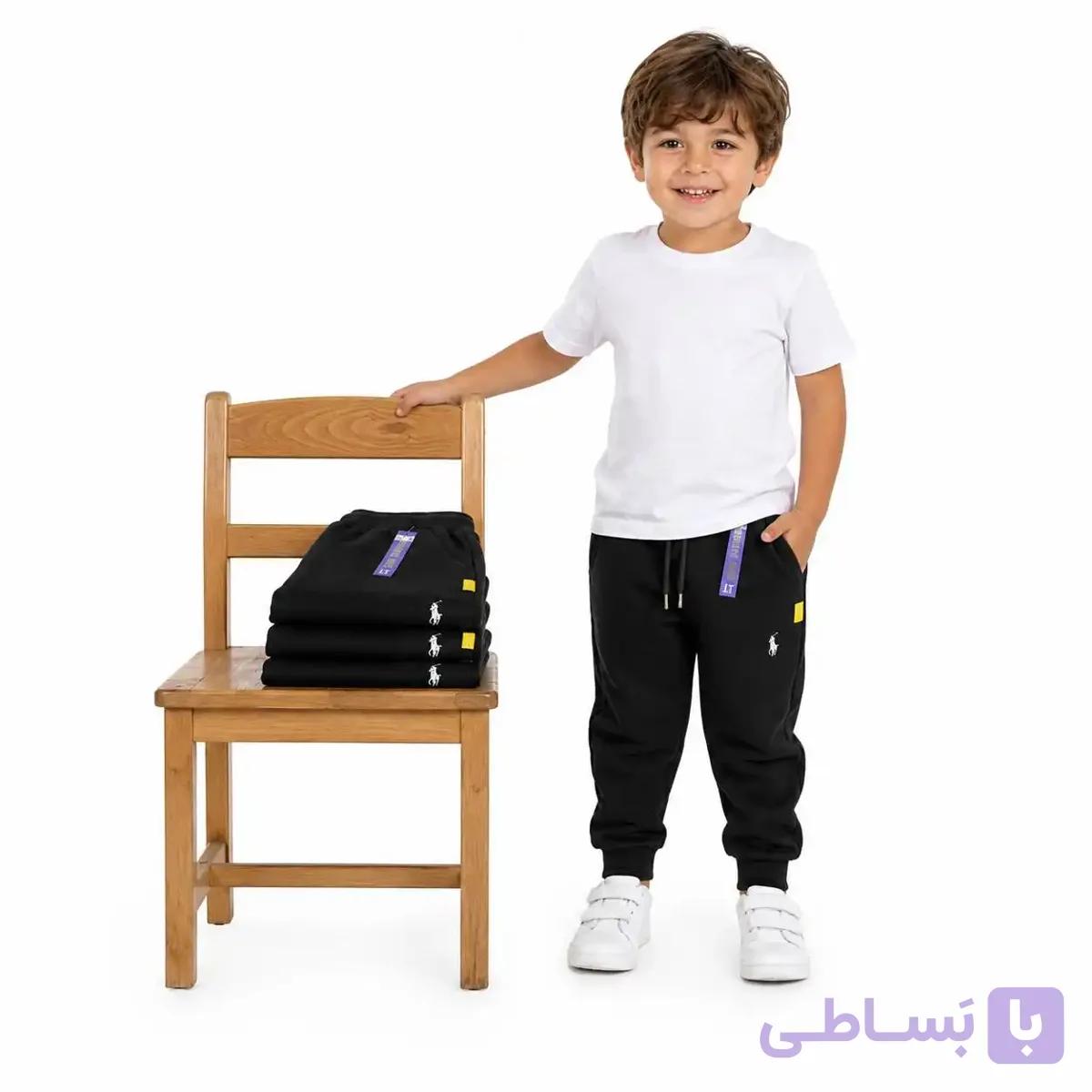 شلوار اسلش پسرانه پنبه گلکسی سایز( 55 تا 90) — تصویر 1