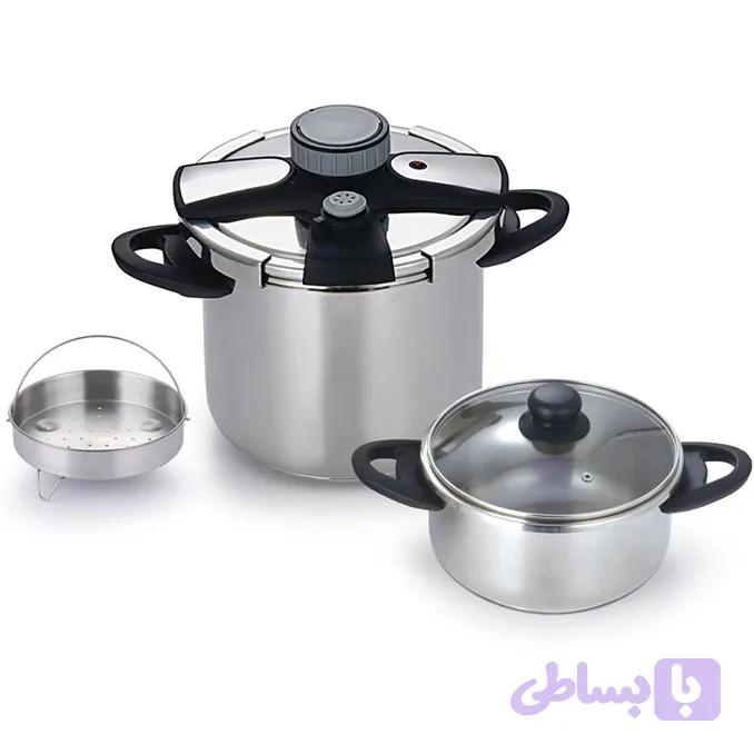 زودپز 2 قلوی تمام استیل ایفل مدل EL-3758 PC