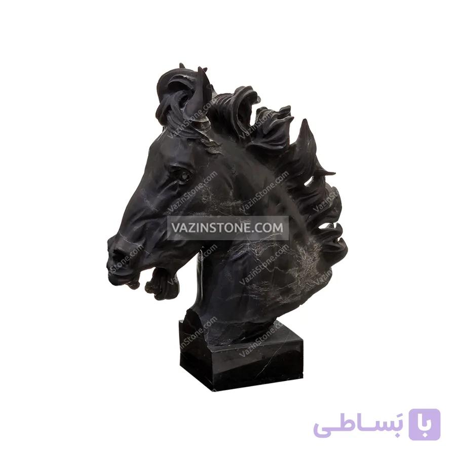 مجسمه سنگی سر اسب — تصویر 1