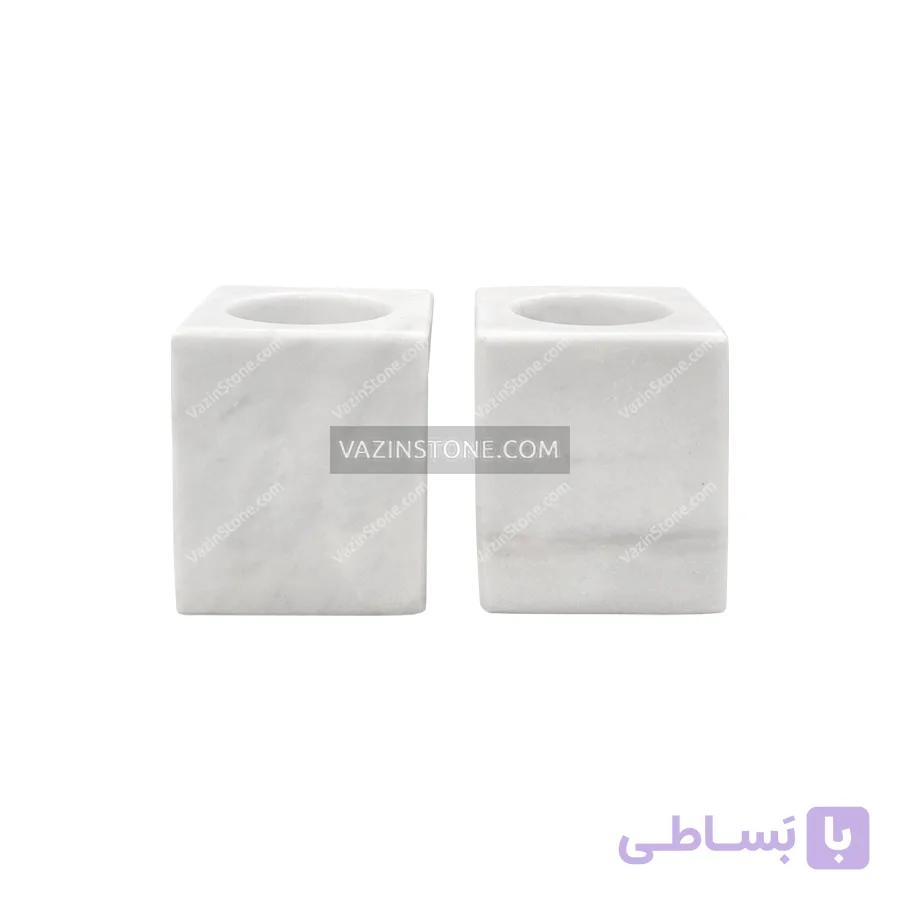 جا شمعی سنگی مینی کیوب — تصویر 1