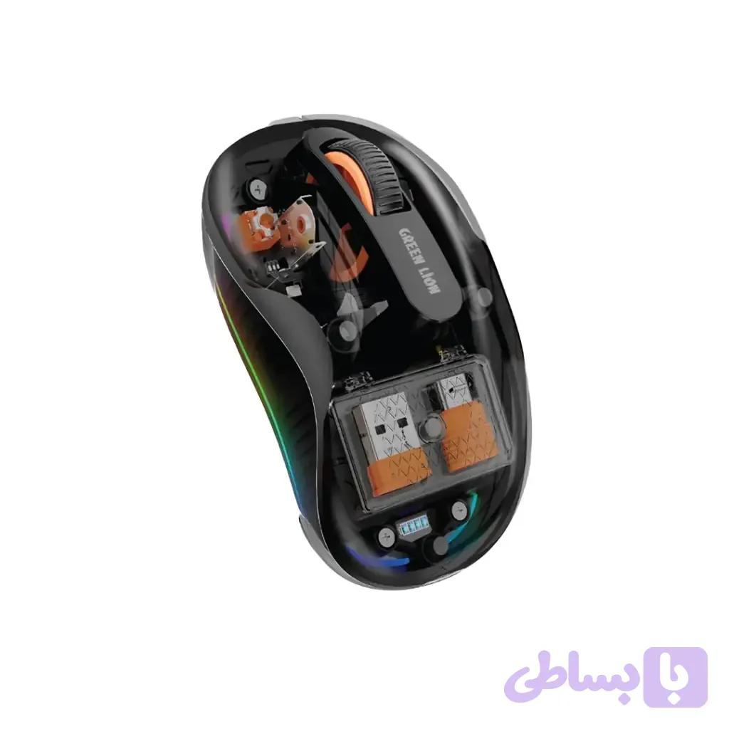 ماوس بی سیم Green Lion مدل GNTUMS2MSEBK