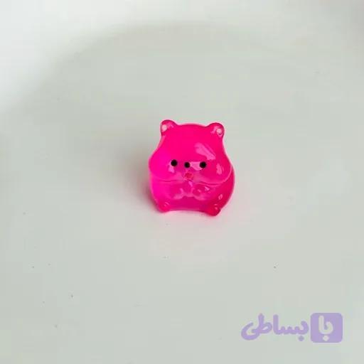 فینگیل همستر صورتی فندوق به دست شب تاب روداشبوردی اورجینال وارداتی شبتاب فانتزی کیوت بند انگشتی کوچک مینی