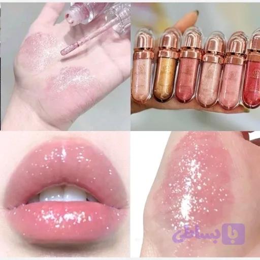 برق لب طرح کیکو فانتزی کیوت شاینی اکیلیل برق لب شفاف خوشبو