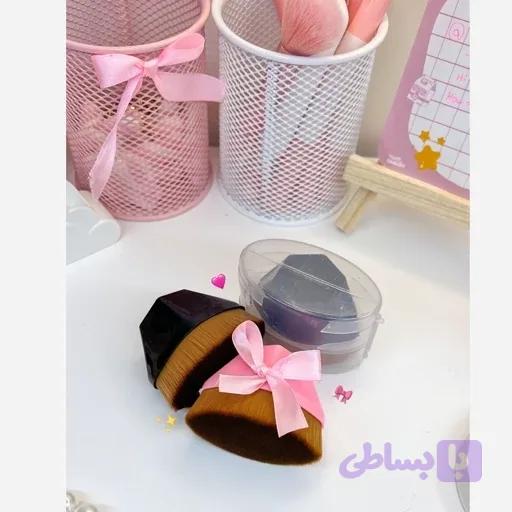 براش پرتراکم پد فید کرمپودر پنکیک رژگونه پودر فیکس کیوت پینترستی براش فید پنکک کانتور کانسیلر کرمپودر پد پینترستی