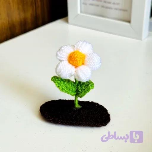 گیره مو جوانه گل بابونه پینترستی فانتزی کیوت خاص و جذاب مناسب کادو هدیه