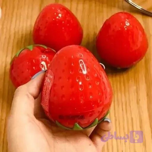 کرم آبرسان توت فرنگی پینترستی تپلی فانتزی گوگولی ضد چین چروک خنک کننده پوست آبرسان ومرطوب کننده شفاف کننده
