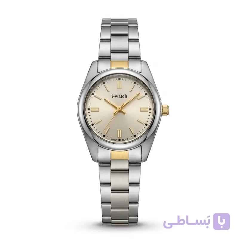ساعت مچی زنانه آی واچ اورجینال ژاپن  نقره ای شامپاینی مدل 190291L — تصویر 1