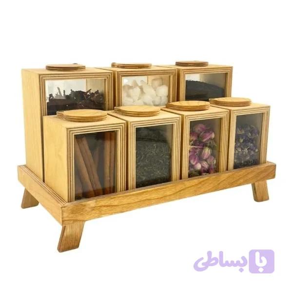 ست پاسماوری چوبی PLY-01 — تصویر 1