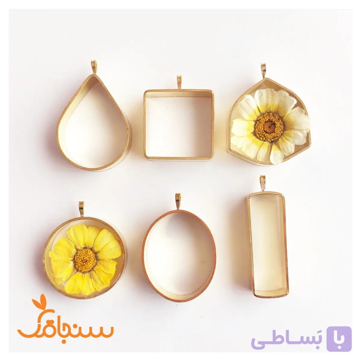 فریم گردنی بی‌کفه‌ی برنجی(عمق ۱سانت) — تصویر 1